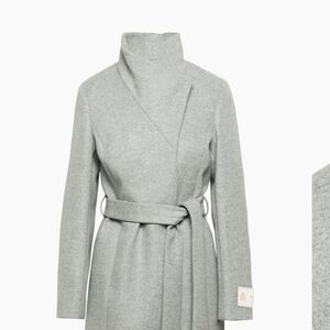 Aritzia Babaton Connor Coat Button Front Wool Cashmere